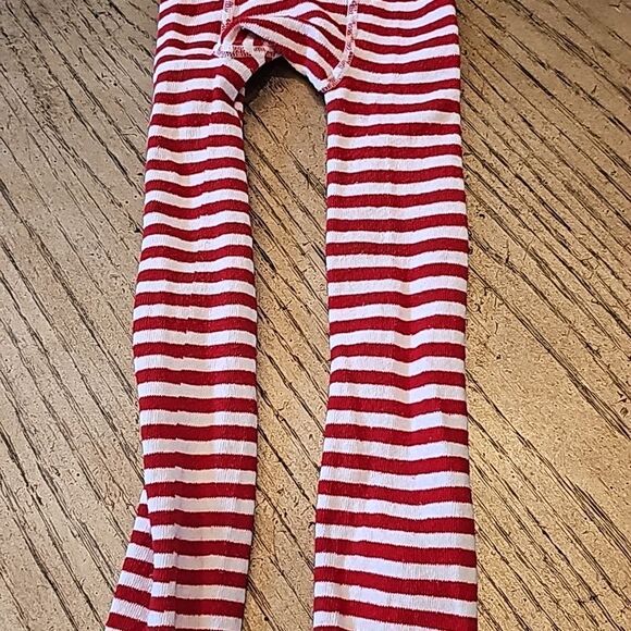 Red and white stripe stockings Rae Dunn One size but i say it fits 3/4 perfectly - Picture 3 of 8